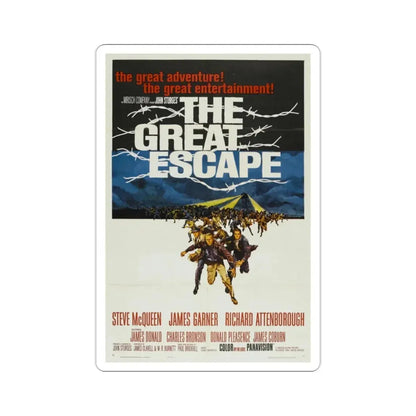 The Great Escape 1963 Movie Poster STICKER Vinyl Die-Cut Decal 2 Inch - The Sticker Space