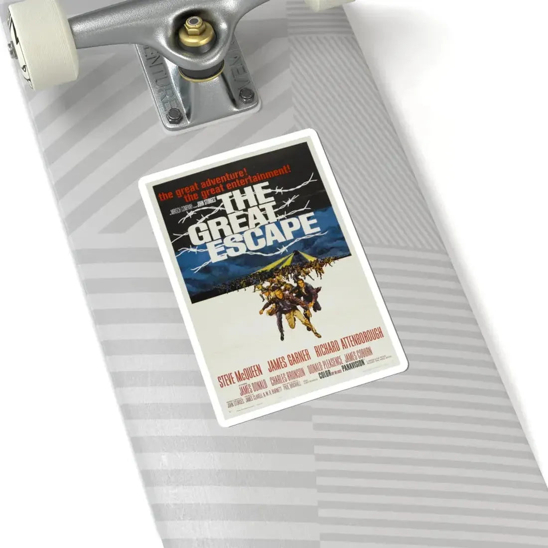 The Great Escape 1963 Movie Poster - STICKER Vinyl Kiss-Cut Decal - The Sticker Space