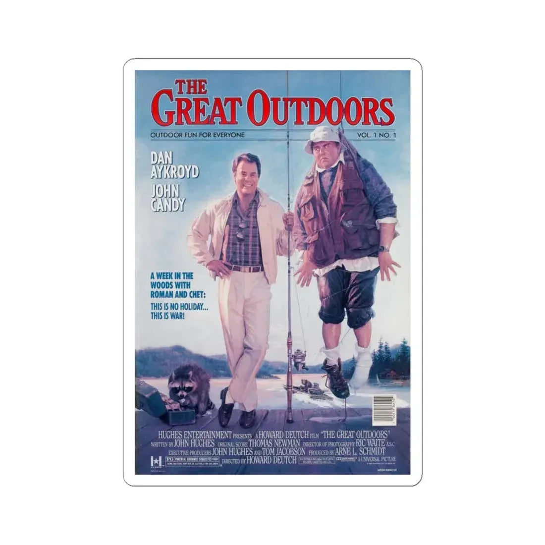The Great Outdoors 1988 Movie Poster - STICKER Vinyl Kiss-Cut Decal 6 Inch White - The Sticker Space