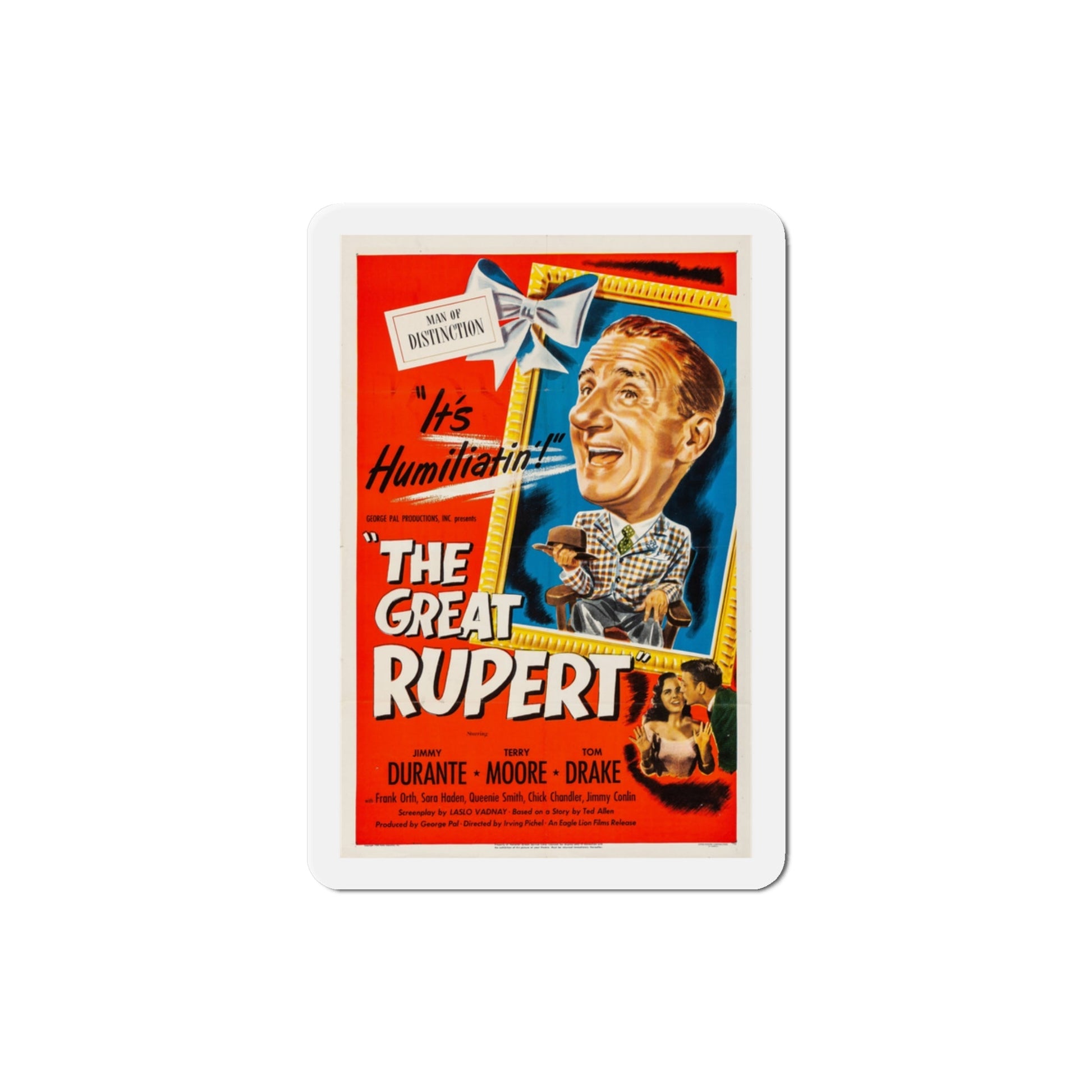 The Great Rupert 1950 Movie Poster Die-Cut Magnet-3 Inch-The Sticker Space