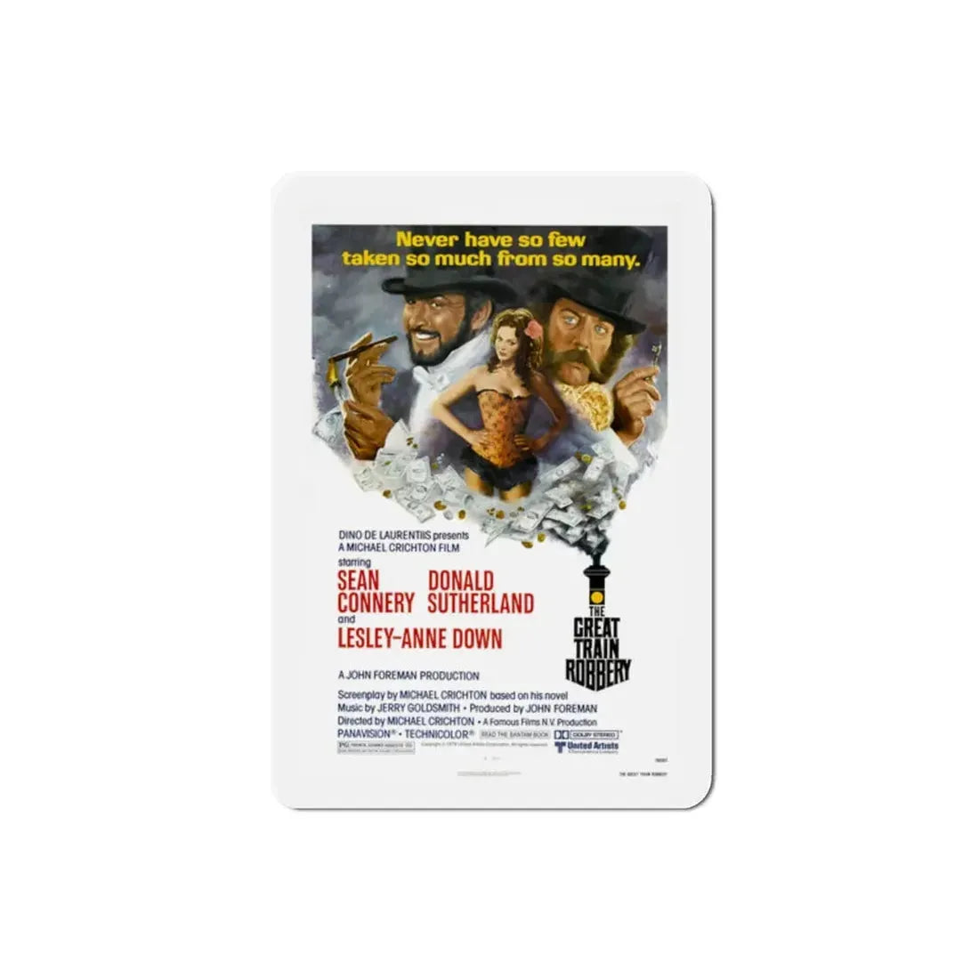 The Great Train Robbery 1979 Movie Poster Refrigerator Magnet 2 Inch - The Sticker Space