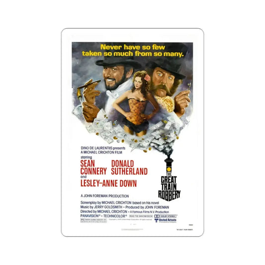 The Great Train Robbery 1979 Movie Poster STICKER Vinyl Die-Cut Decal 2 Inch - The Sticker Space
