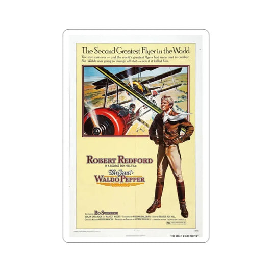 The Great Waldo Pepper 1975 Movie Poster STICKER Vinyl Die-Cut Decal 2 Inch - The Sticker Space