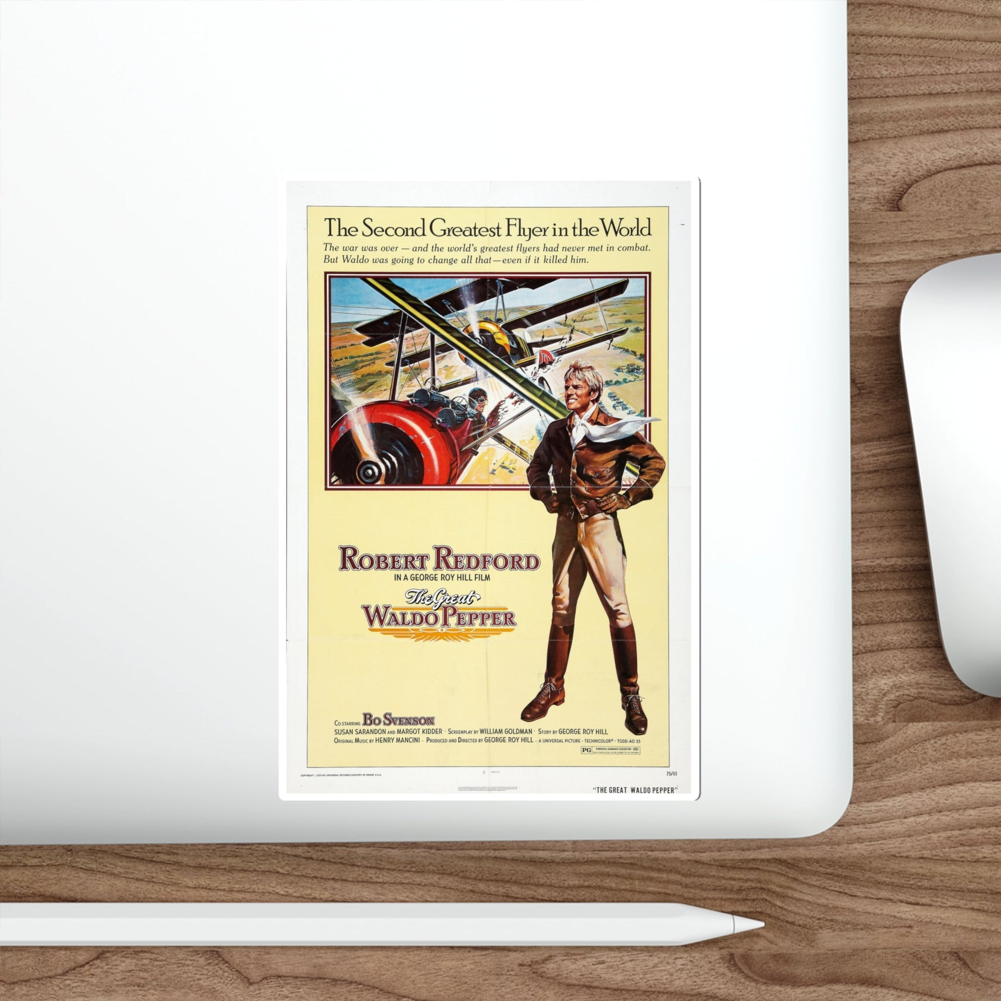The Great Waldo Pepper 1975 Movie Poster STICKER Vinyl Die-Cut Decal-The Sticker Space
