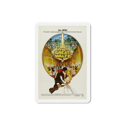 The Great Waltz 1972 Movie Poster Refrigerator Magnet 2 Inch - The Sticker Space