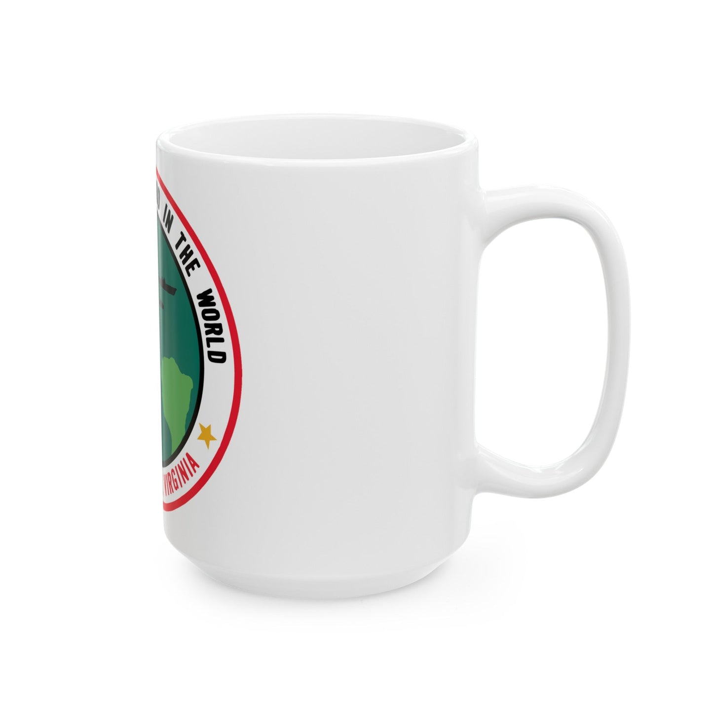 The Greatest Shipyard in the World Newport News VA (U.S. Navy) White Coffee Mug-The Sticker Space