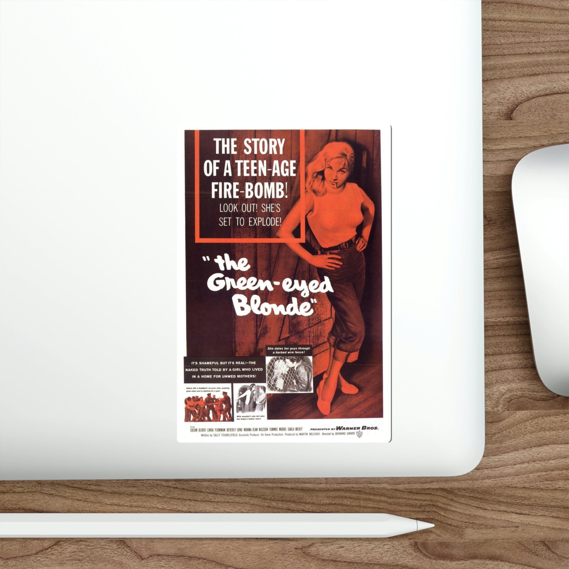 The Green Eyed Blonde 1957 Movie Poster STICKER Vinyl Die-Cut Decal-The Sticker Space