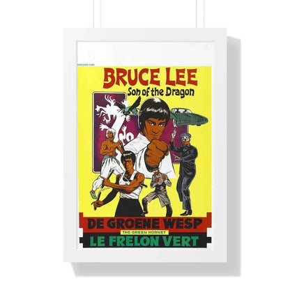 THE GREEN HORNET (BELGIUM) 1974 - Framed Movie Poster 16″ x 24″ White - The Sticker Space