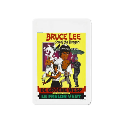 THE GREEN HORNET (BELGIUM) 1974 Movie Poster - Refrigerator Magnet 3 Inch Die-Cut - The Sticker Space