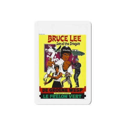 THE GREEN HORNET (BELGIUM) 1974 Movie Poster - Refrigerator Magnet 6 Inch Die-Cut - The Sticker Space