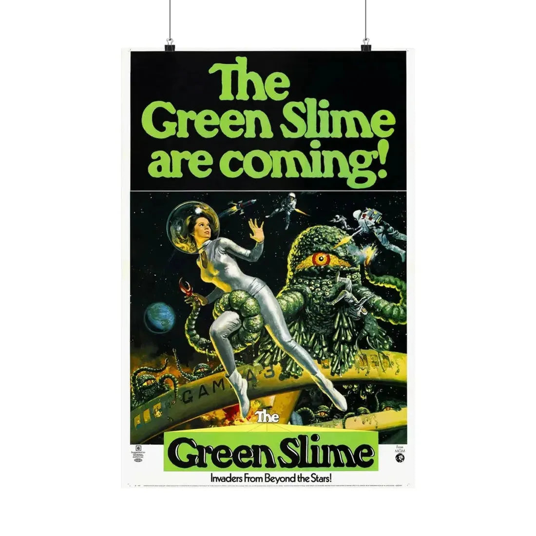 THE GREEN SLIME 1968 - Paper Movie Poster 20″ x 30″ Matte - The Sticker Space