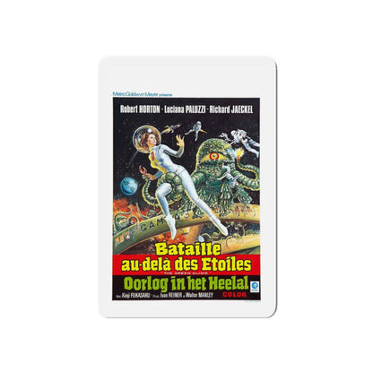 THE GREEN SLIME (BELGIAN) 1968 Movie Poster - Refrigerator Magnet-3" x 3"-The Sticker Space