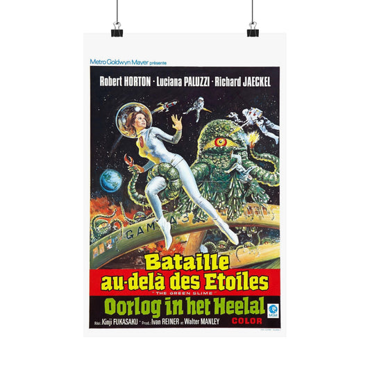 THE GREEN SLIME (BELGIAN) 1968 - Paper Movie Poster-12″ x 18″-The Sticker Space