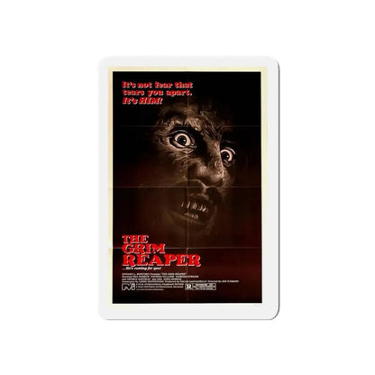 THE GRIM REAPER (ANTROPOPHAGUS) 1980 Movie Poster - Refrigerator Magnet 3 Inch Die-Cut - The Sticker Space