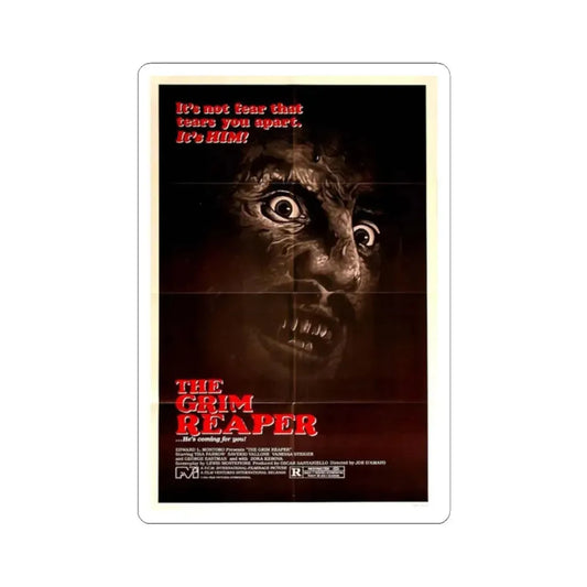 THE GRIM REAPER (ANTROPOPHAGUS) 1980 Movie Poster - STICKER Vinyl Kiss-Cut Decal 2 Inch White - The Sticker Space