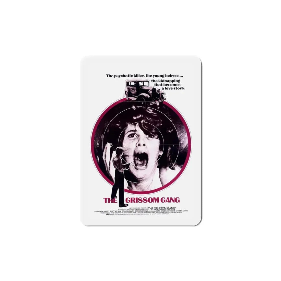 The Grissom Gang 1971 Movie Poster Refrigerator Magnet 4 Inch - The Sticker Space