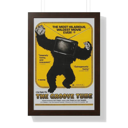 THE GROOVE TUBE 1974 - Framed Movie Poster 16″ x 24″ Walnut - The Sticker Space