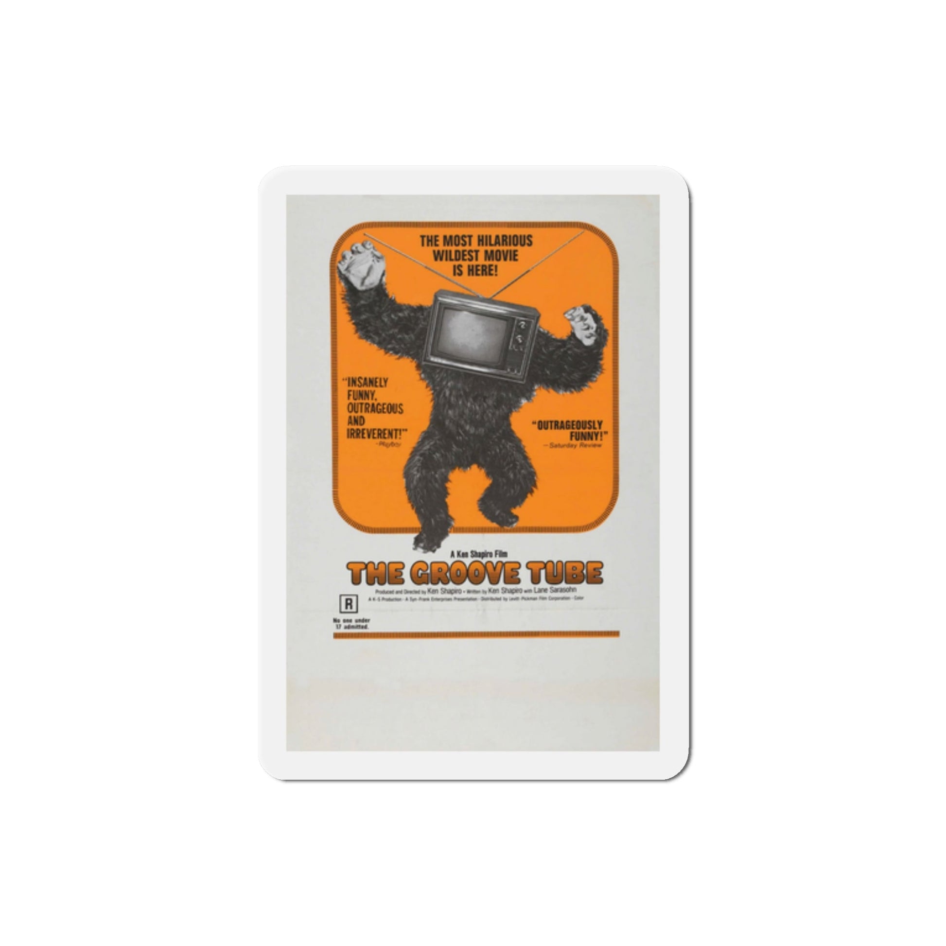 The Groove Tube 1974 Movie Poster Die-Cut Magnet-2" x 2"-The Sticker Space