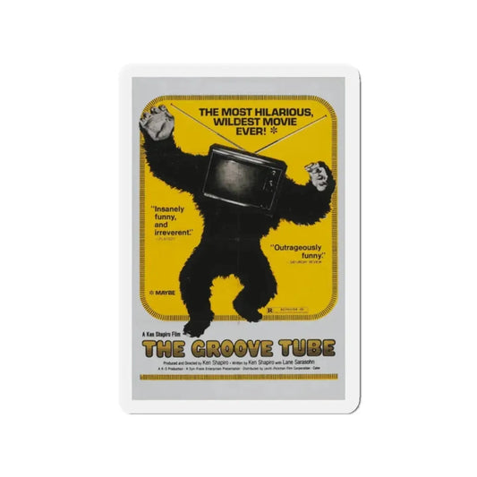 THE GROOVE TUBE 1974 Movie Poster - Refrigerator Magnet 2 Inch Die-Cut - The Sticker Space