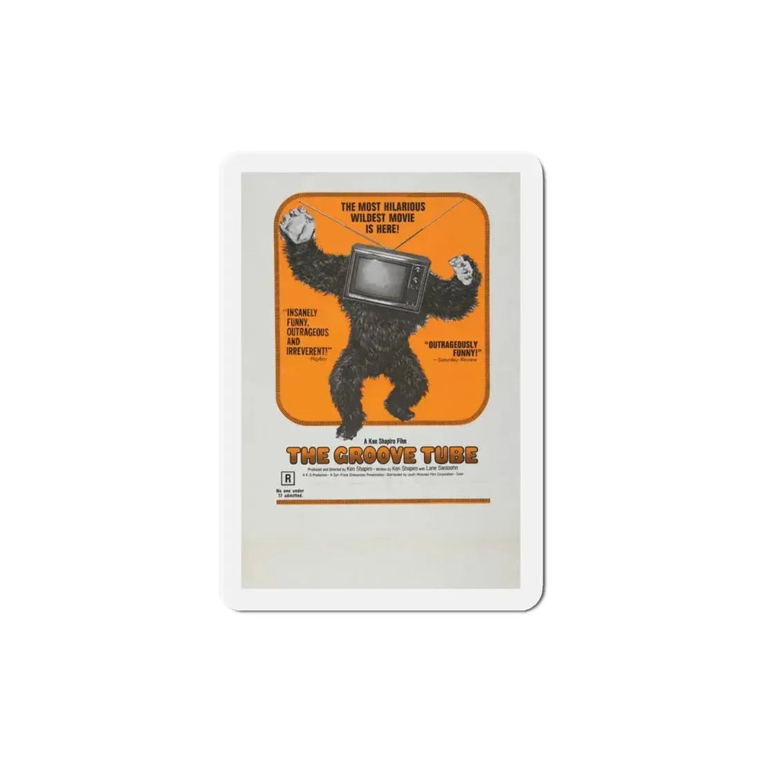 The Groove Tube 1974 Movie Poster Refrigerator Magnet 4 Inch - The Sticker Space
