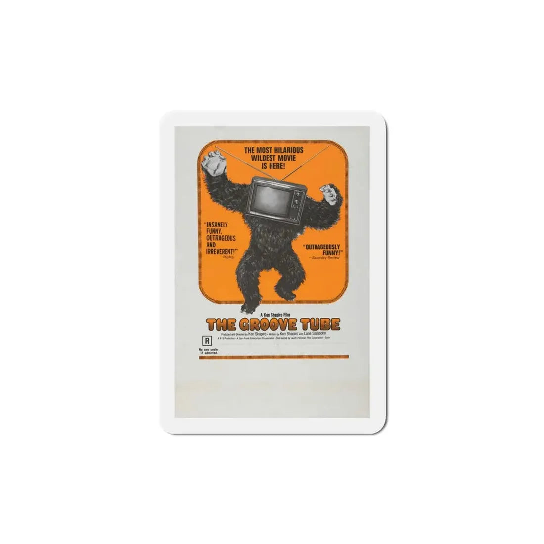 The Groove Tube 1974 Movie Poster Refrigerator Magnet 5 Inch - The Sticker Space