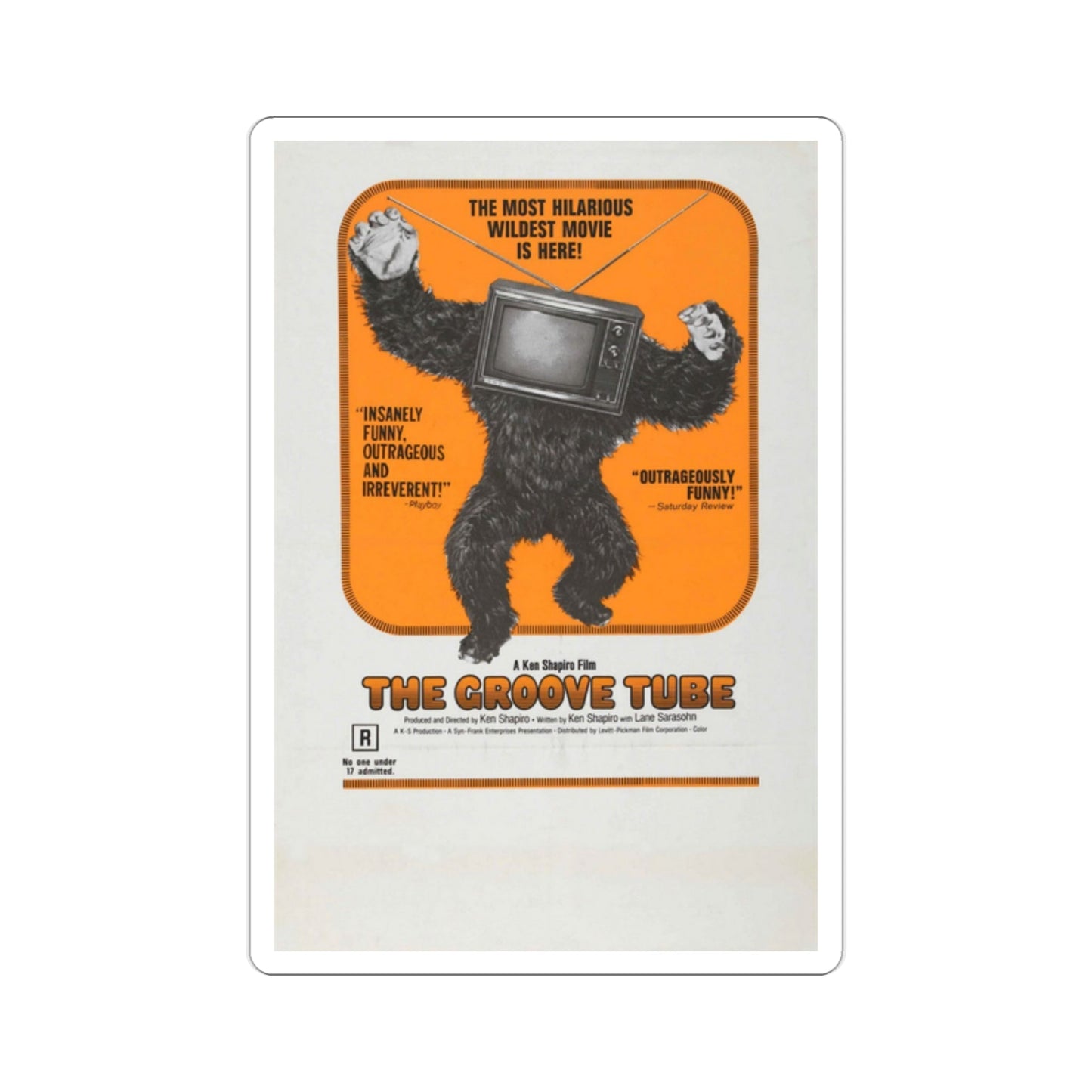 The Groove Tube 1974 Movie Poster STICKER Vinyl Die-Cut Decal-2 Inch-The Sticker Space