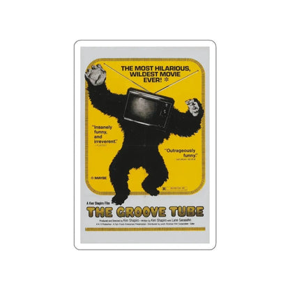 THE GROOVE TUBE 1974 Movie Poster STICKER Vinyl Die-Cut Decal 4 Inch - The Sticker Space