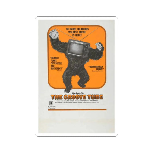 The Groove Tube 1974 Movie Poster - STICKER Vinyl Kiss-Cut Decal 2 Inch White - The Sticker Space