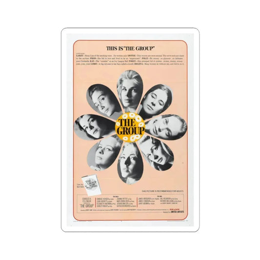 The Group 1966 Movie Poster - STICKER Vinyl Kiss-Cut Decal 2 Inch White - The Sticker Space