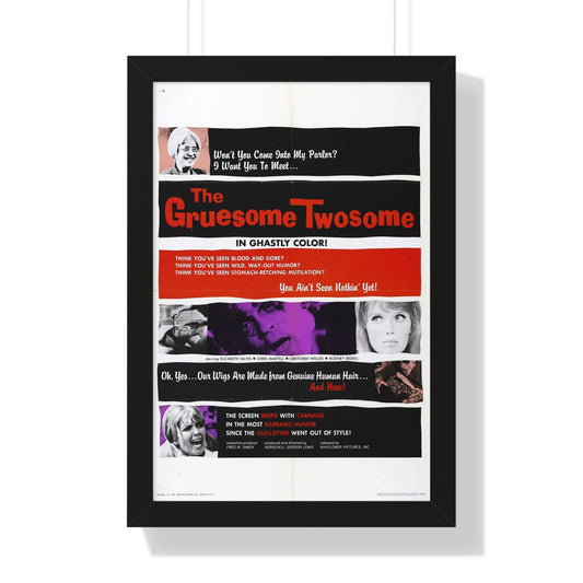 THE GRUESOME TWOSOME 1967 - Framed Movie Poster-16″ x 24″-The Sticker Space