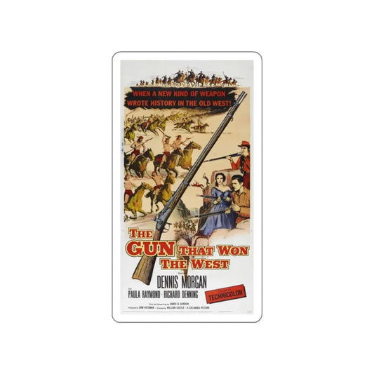 THE GUN THAT WON THE WEST 1955 Movie Poster STICKER Vinyl Die-Cut Decal 2 Inch - The Sticker Space