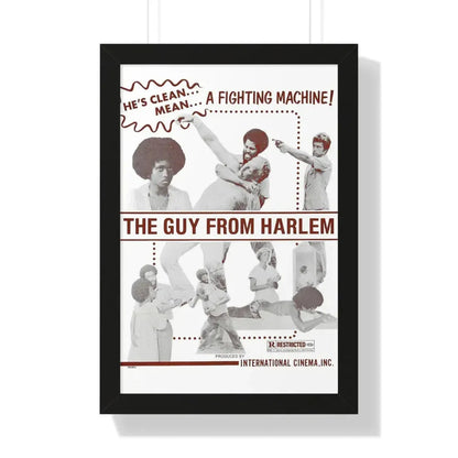 THE GUY FROM HARLEM 1977 - Framed Movie Poster 16″ x 24″ Black - The Sticker Space