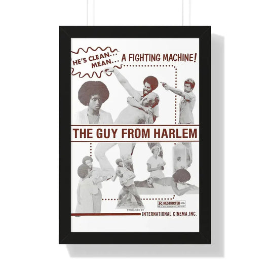THE GUY FROM HARLEM 1977 - Framed Movie Poster 16″ x 24″ Black - The Sticker Space