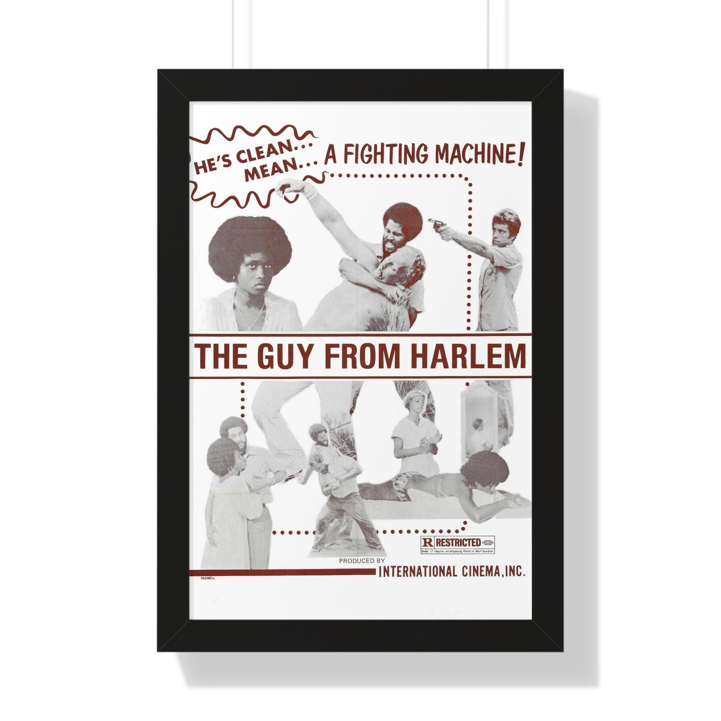 THE GUY FROM HARLEM 1977 - Framed Movie Poster-16″ x 24″-The Sticker Space