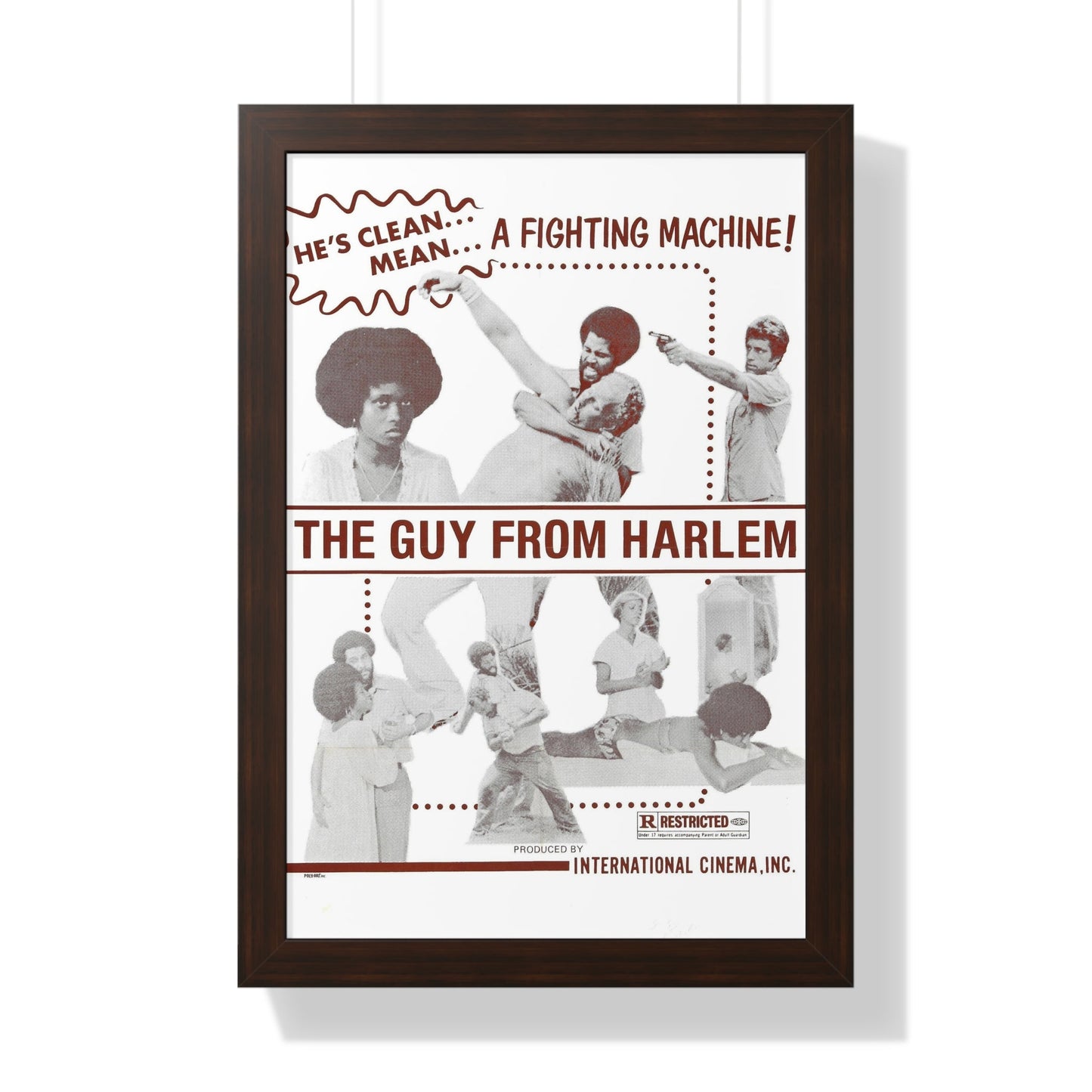 THE GUY FROM HARLEM 1977 - Framed Movie Poster-16″ x 24″-The Sticker Space