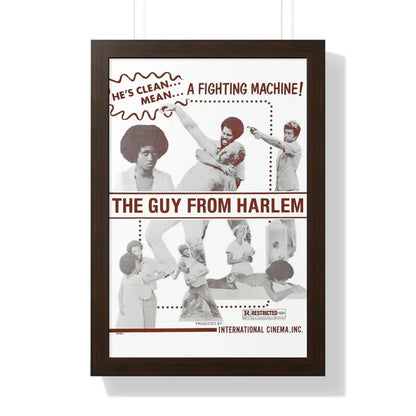 THE GUY FROM HARLEM 1977 - Framed Movie Poster 16″ x 24″ Walnut - The Sticker Space