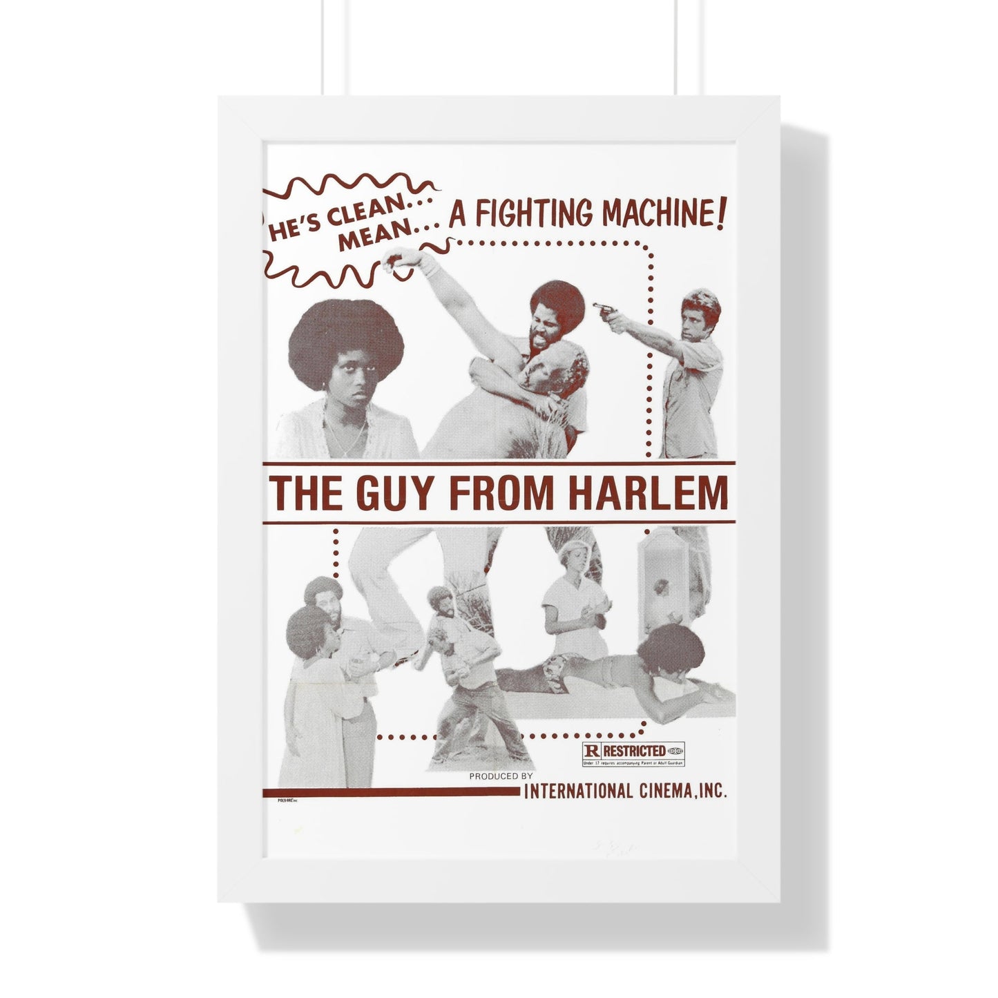 THE GUY FROM HARLEM 1977 - Framed Movie Poster-16″ x 24″-The Sticker Space