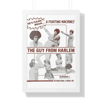 THE GUY FROM HARLEM 1977 - Framed Movie Poster 16″ x 24″ White - The Sticker Space