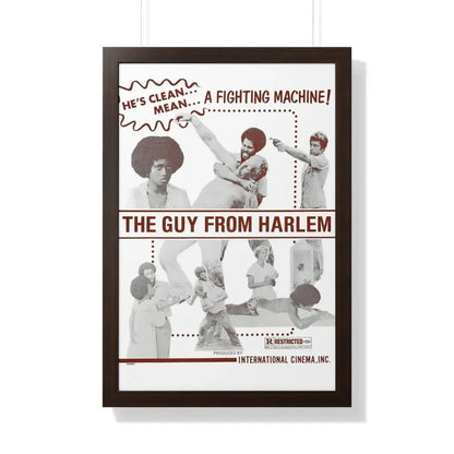 THE GUY FROM HARLEM 1977 - Framed Movie Poster 20" x 30" Walnut - The Sticker Space