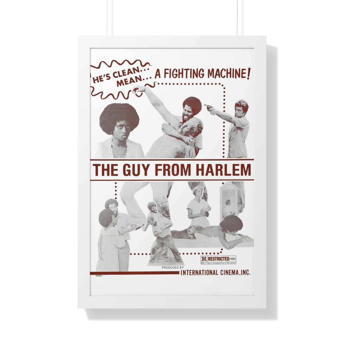 THE GUY FROM HARLEM 1977 - Framed Movie Poster-20" x 30"-The Sticker Space