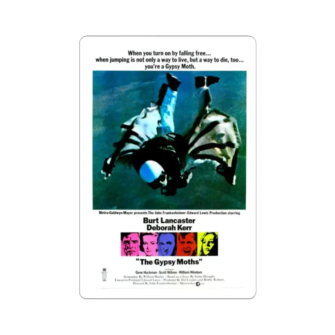 The Gypsy Moths 1969 Movie Poster - STICKER Vinyl Kiss-Cut Decal 2 Inch White - The Sticker Space