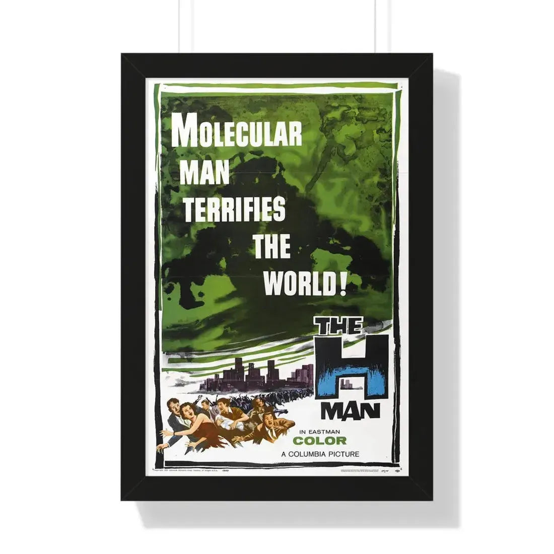 THE H-MAN 1958 - Framed Movie Poster 16″ x 24″ Black - The Sticker Space