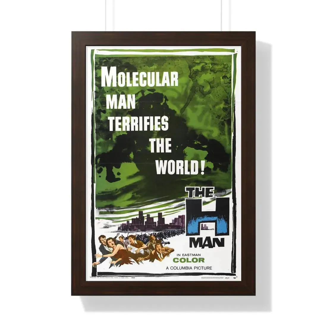 THE H-MAN 1958 - Framed Movie Poster 16″ x 24″ Walnut - The Sticker Space