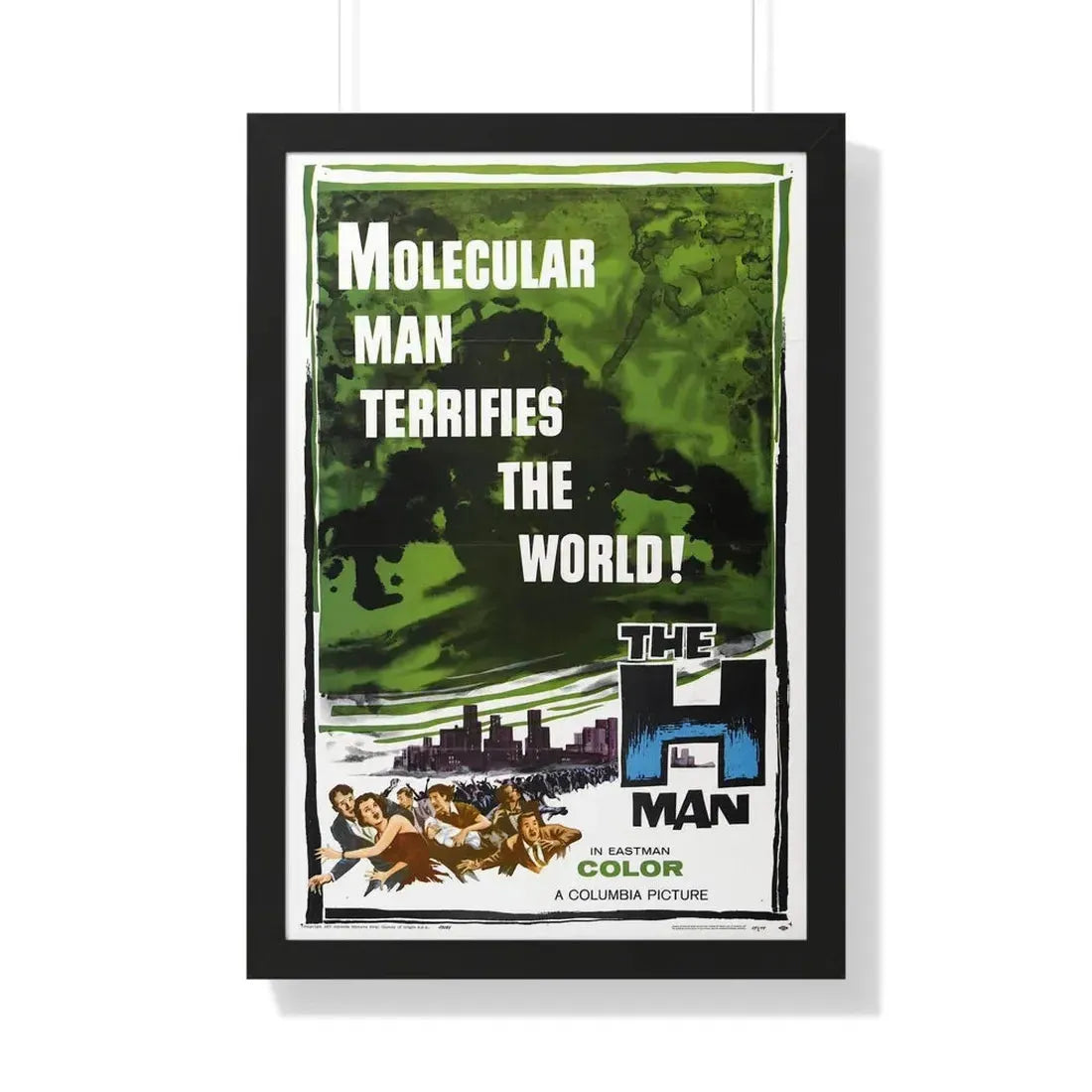 THE H-MAN 1958 - Framed Movie Poster 20" x 30" Black - The Sticker Space