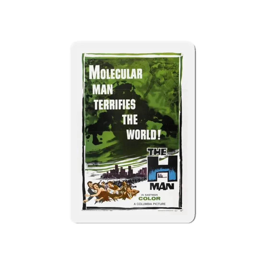 THE H-MAN 1958 Movie Poster - Refrigerator Magnet 4 Inch Die-Cut - The Sticker Space