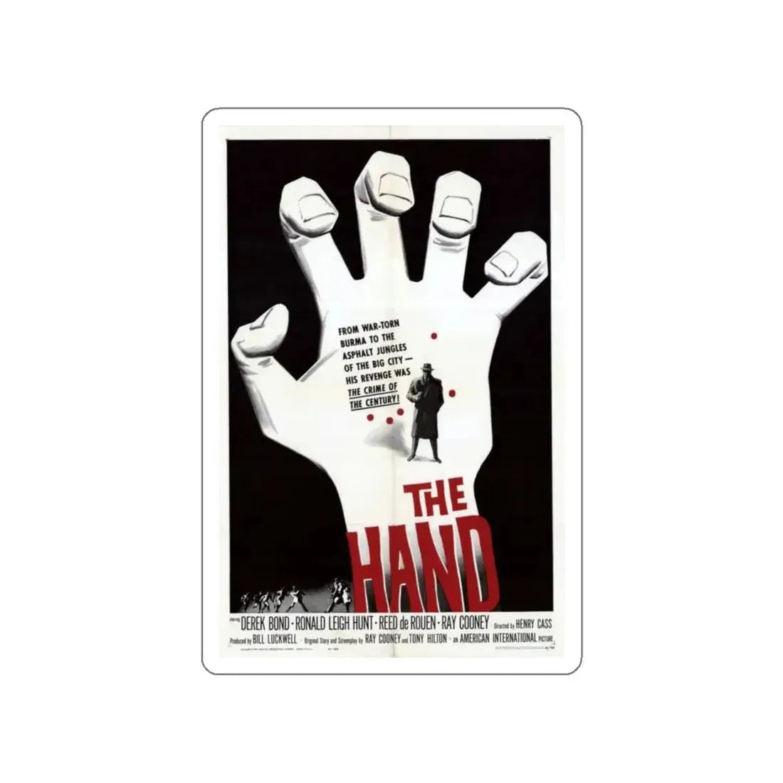 THE HAND 1960 Movie Poster STICKER Vinyl Die-Cut Decal 5 Inch - The Sticker Space