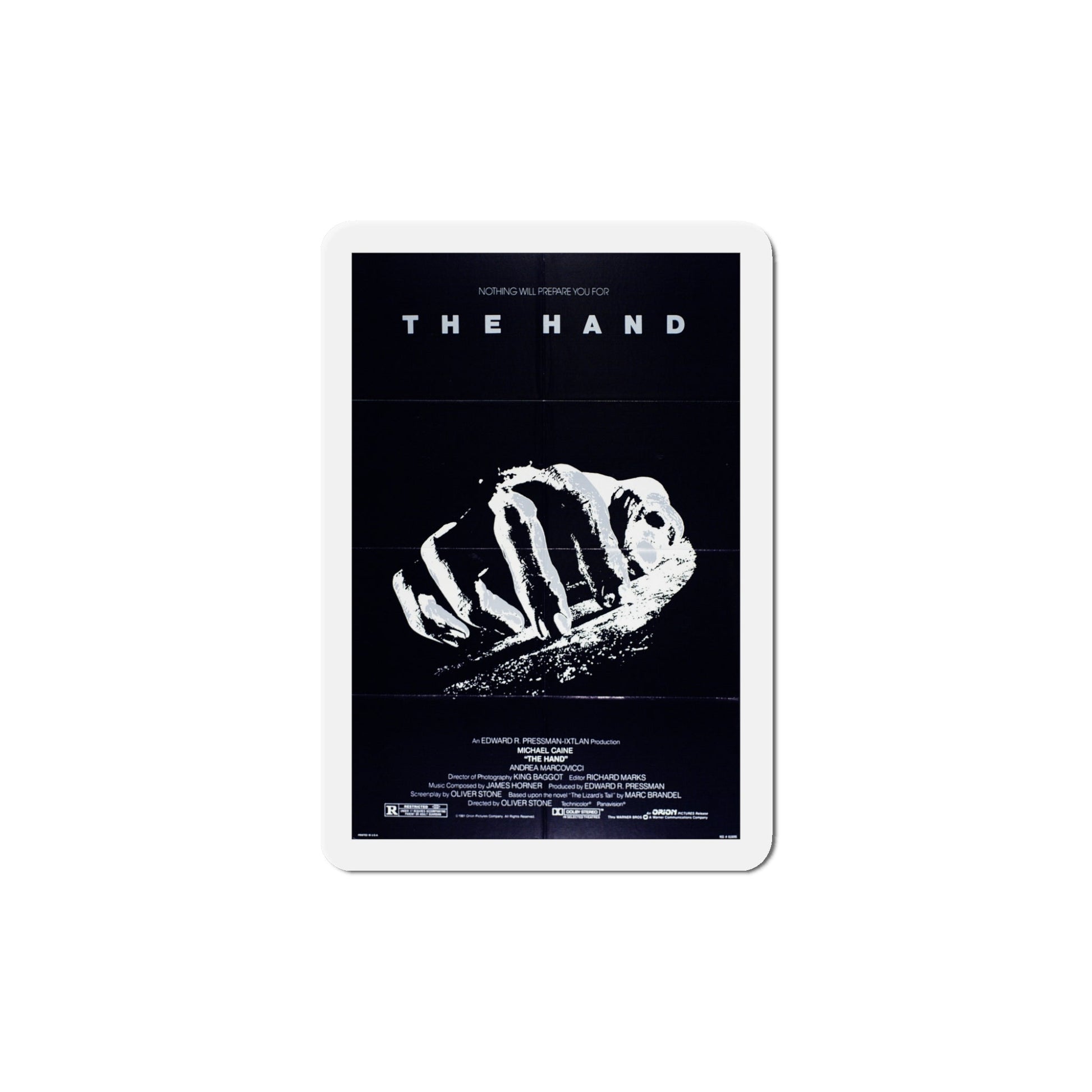 The Hand 1981 Movie Poster Die-Cut Magnet-5" x 5"-The Sticker Space
