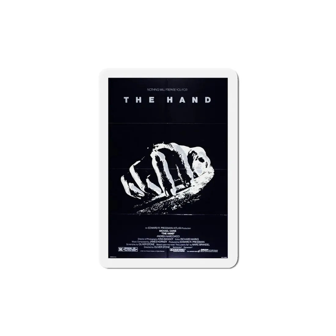 The Hand 1981 Movie Poster Refrigerator Magnet 5 Inch - The Sticker Space