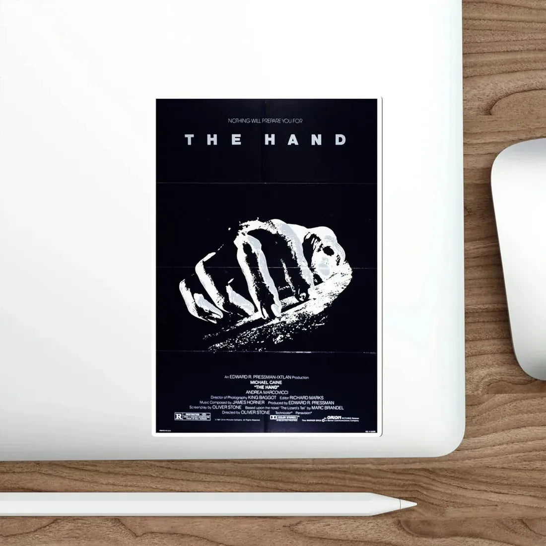 The Hand 1981 Movie Poster STICKER Vinyl Die-Cut Decal - The Sticker Space