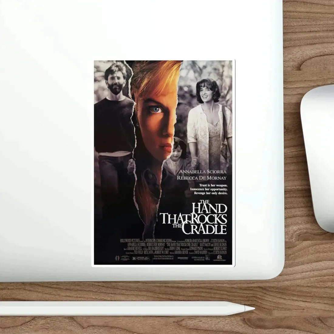 The Hand That Rocks the Cradle 1992 Movie Poster STICKER Vinyl Die-Cut Decal - The Sticker Space